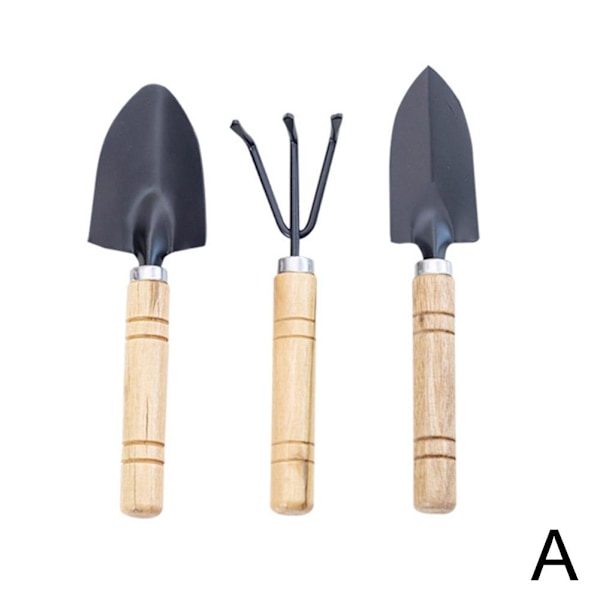 Blomkrukor Multifunktionellt Trähandtag Liten Kratta Spade & Skyffel 1 setA L