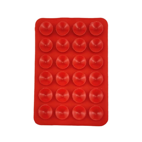 Klibbig Sugpropp Telefonfodral Fäste Silikon Självhäftande Mobiltelefontillbehör rose red 1pcs