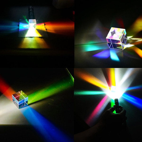 NY Magic Optical Glass Cube Dikroisk Kub Prisma RGB Kombinerare Sp 20*20mm One-size