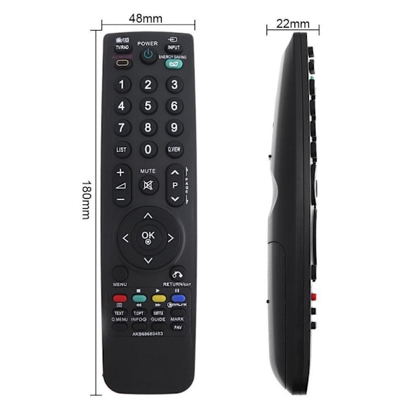 Ersättningsfjärrkontroll för LG LCD AKB69680403 TV-tillbehör