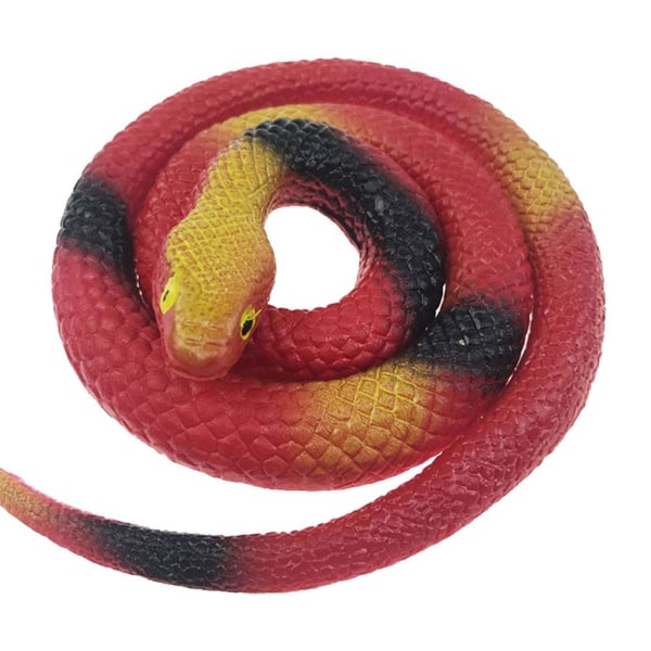 Realistiska gummislangar Trick Toy Simulation Snake Whimsy Rubber black one-size