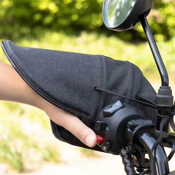Motorcykelstyrmuffar Sommar Luftig Nylon Vattentät Skydd BLACKA basic model