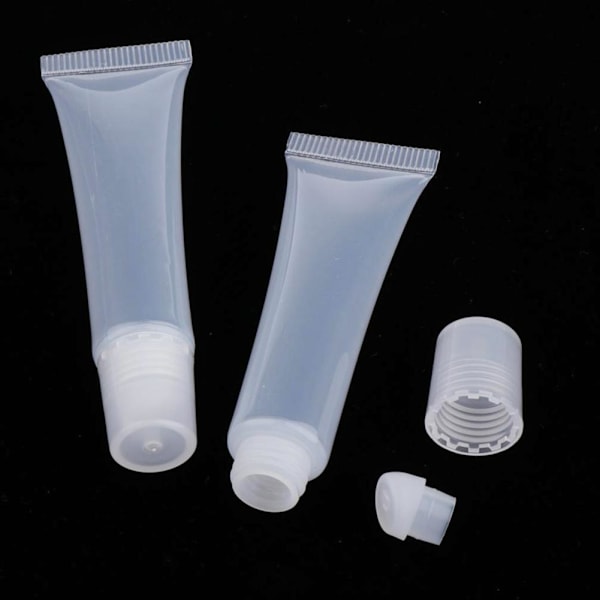 Tom Kosmetisk Läppglans Balsam Läppbalsam Behållare Reseflaska TransparentA 8g 5pcs