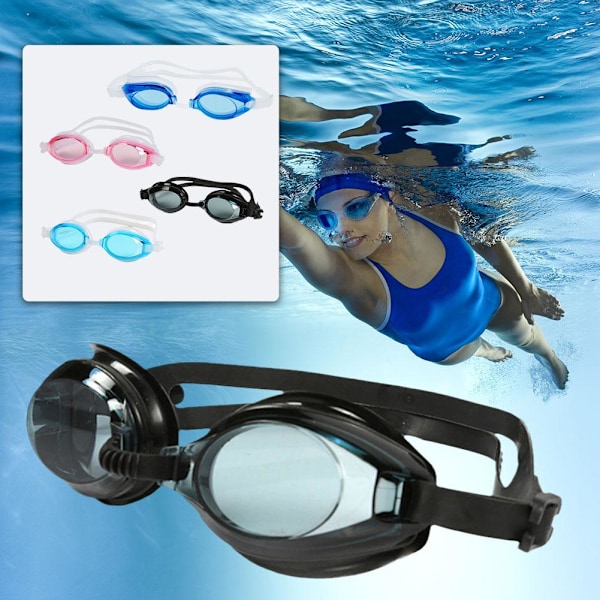 Vuxen ~ Anti-imma Simglasögon Pool Sim Glasögon För Män Simning Black 1pc