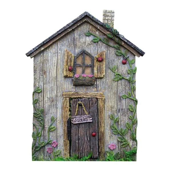 CZQIKEDA Mini Fe-trädgårdsdörr, 1/4 st Miniatyr Fe-dörr och C One-size