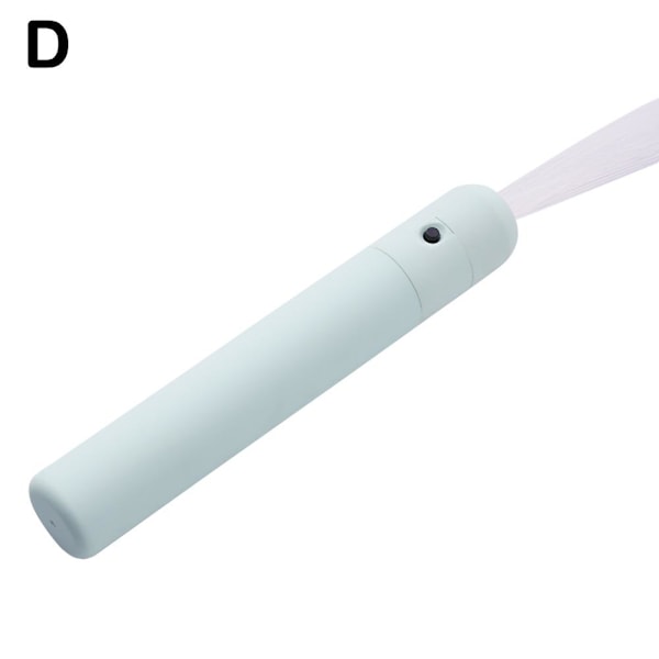Färgglad LED-ljusblixtpiska Fiberpiska Partyrekvisita 360 grader Macaron green handle one size