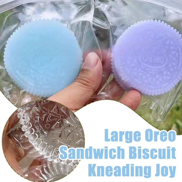 Mjuk Silikon Kex Stress Relief Leksak Simuleringskaka Pinchi Stuffed with taro paste 1pcs