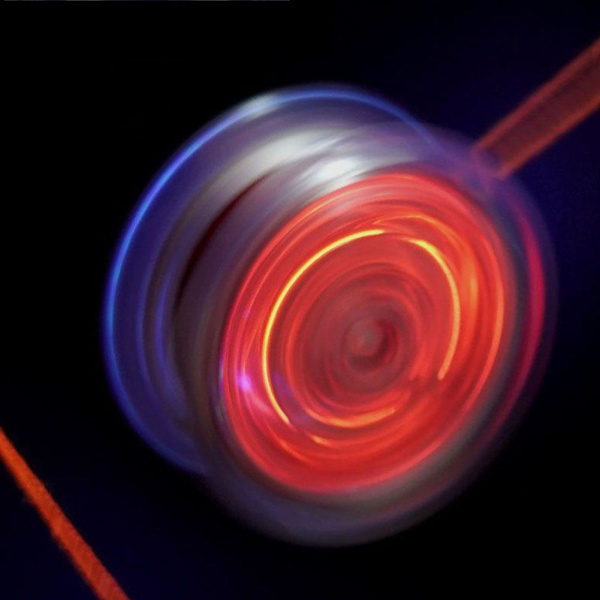 Kreativ YOYO Boll Leksak Färgglad Blinkande Yo-yo Boll Leksak För Barn white one-size