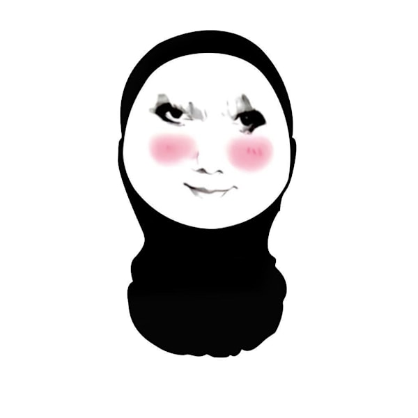 Rolig 3D Balaclava Mask Sömlös Design Parodi Ansiktstryck Mask Fi 001 1pc