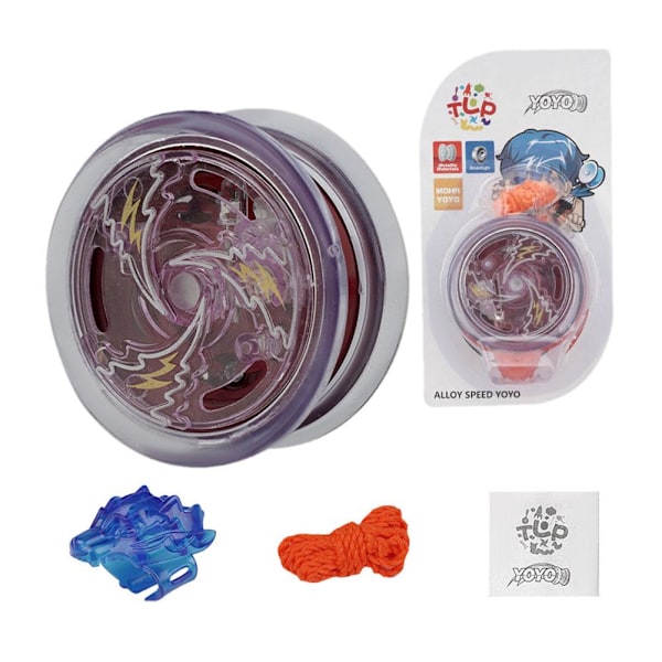 Kreativ YOYO Boll Leksak Färgglad Blinkande Yo-yo Boll Leksak För Barn white one-size