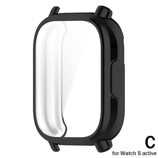För Redmi Watch 5 Active / 5 Lite Skyddsfodral TPU Vattentätt black for Watch 5 active
