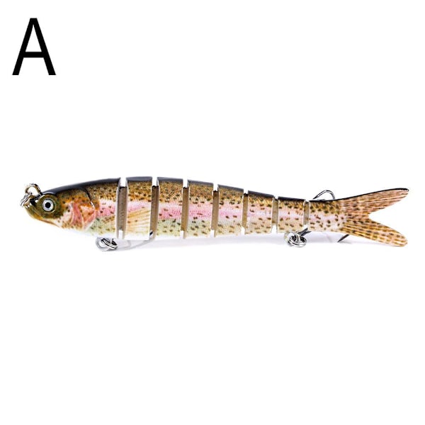 Multi Jointed Fiske Bete Swimbait Sjunkande Wobblers Hårt Bete C A 10cm/3.9in  11.4g