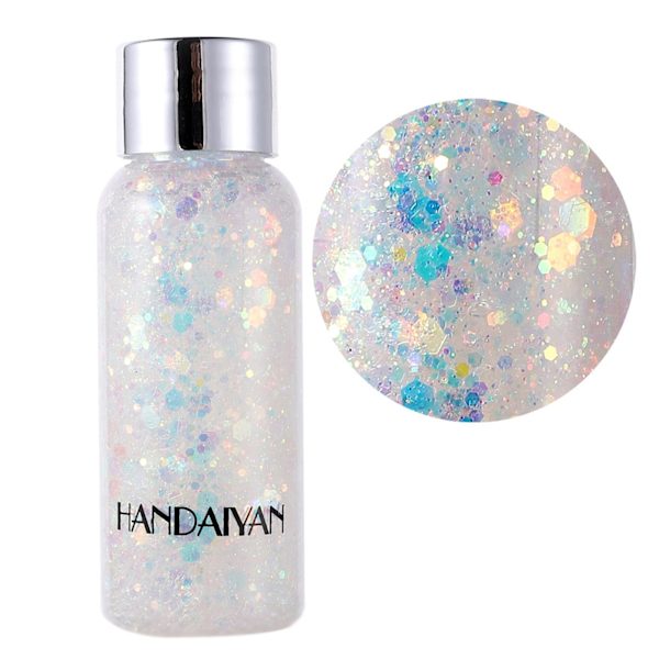 Glitter Iridescent Ansikte Kroppsmålning Smink Gel Natt Party Festi 1 35g