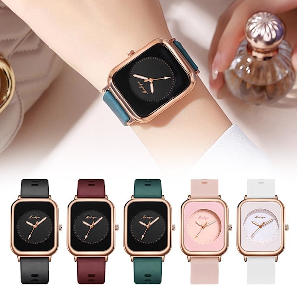 Fashion Casual Armbandsur för Kvinnor Ultratunn Enkel Quartz Pink One size