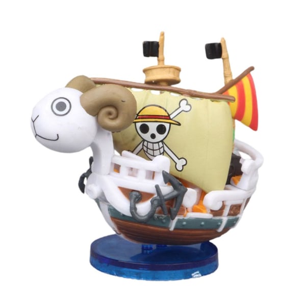 One Piece Anime Thousand Sunny Ship Bil Dekoration Auto Interiör Sunny 7cm