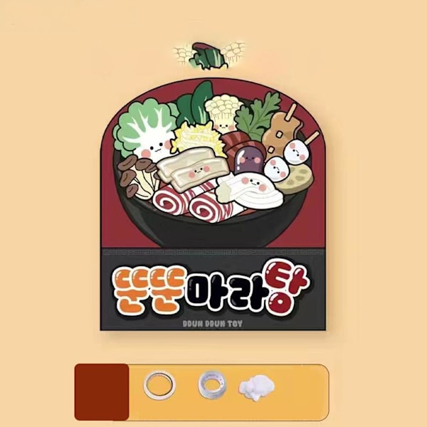 DIY Handgjord Kreativ Origami Utan Klippning Stressreducerande Leksaker tteokbokki 1pcs