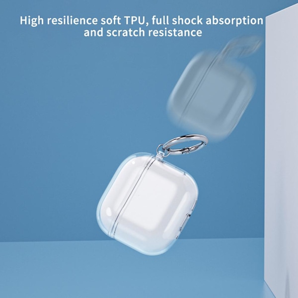Tkerinse för AirPods 4 Genomskinligt Skyddsfodral, stötsäkert W transparent For Airpods 4