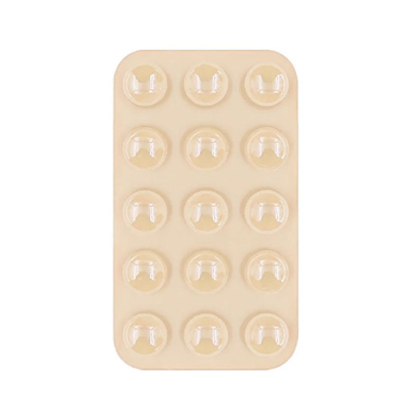 1x Mobiltelefon Sugkopp Ställ Matta Silikon Dubbelsidig Anti little pink 1pcs