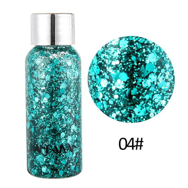 Glitter Iridescent Ansikte Kroppsmålning Smink Gel Natt Party Festi 4 35g