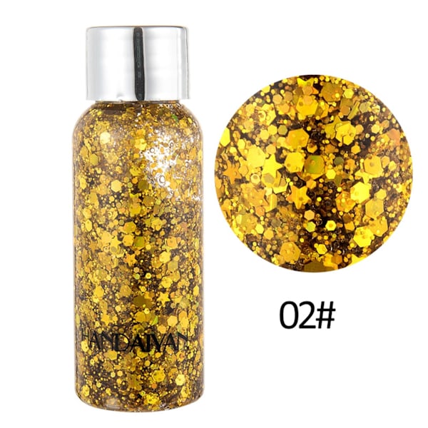 Glitter Iridescent Ansikte Kroppsmålning Smink Gel Natt Party Festi 2 35g