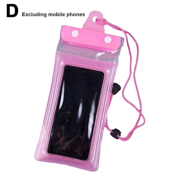 Vattentätt Undervattensfodral PVC-skydd Dykning Omfattande Skydd pink one size
