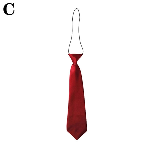 Satin Elastisk Slips För Bröllop Bal Dop Barn wine red One-size