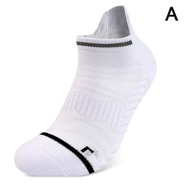 Snabbtorkande löparstrumpor basketstrumpor löparstrumpor ο' M8A9 White L code [41-45 codes]