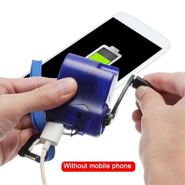 Telefonladdare Manuell Laddning Dynamo Generator Nödkraft U green One-size