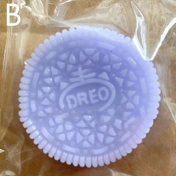 Mjuk Silikon Kex Stress Relief Leksak Simuleringskaka Pinchi Stuffed with taro paste 1pcs