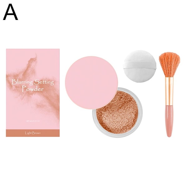 No Filter Setting Löst Puder Bare Face Color Translucent Found Pink (light brown) 1set