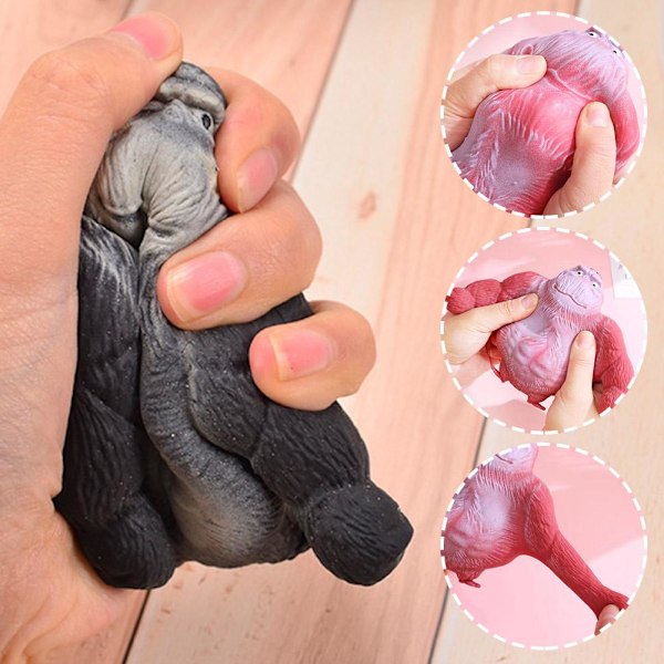 Mini Kreativ Gorilla Squishy Leksak Simuleringsapa Sträck T red onesize