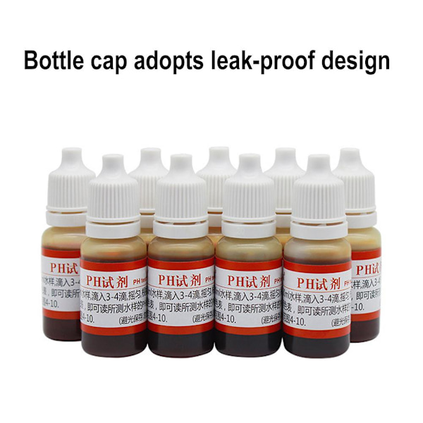 10ml(A)$ph Snabb vattenkvalitetstest reagens P2Y5 W9H6 O2U9 K9A2