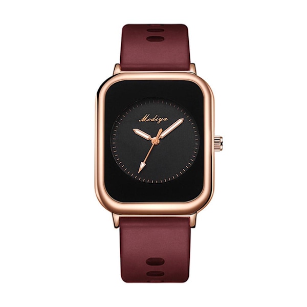 Fashion Casual Armbandsur för Kvinnor Ultratunn Enkel Quartz Black One size
