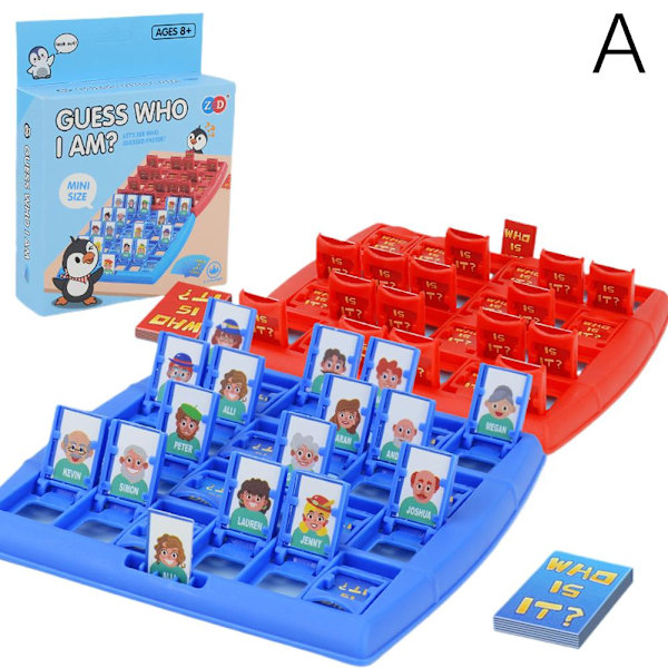 Vem Är Det? Schackbrädespel För Barn Och Föräldrar Interaktivt Blue 1set