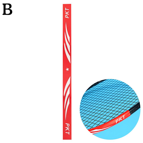 Självhäftande Badmintonracket Huvud Kant Skyddstejp PU Anti red 1pc