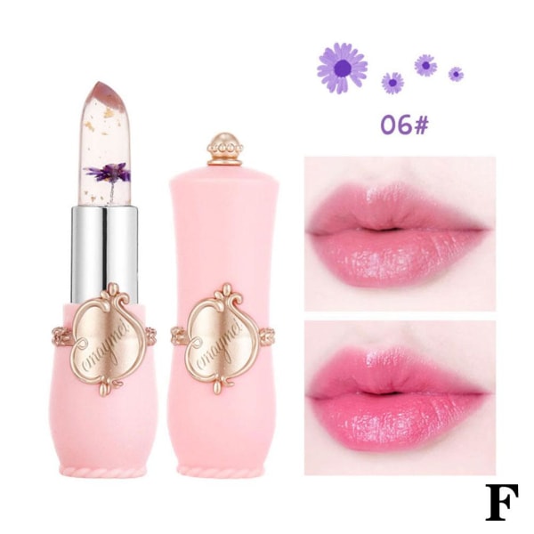 Fuktgivande långvarig Flower Jelly Lipstick Magic Changing M 06 # 3.8g 
