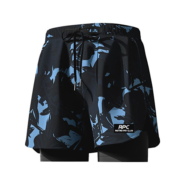 Badbyxor med Kompressionsfoder Stretch Herr 1 2 Snabbtorkande grey 4XL(recommended165-185 pounds)