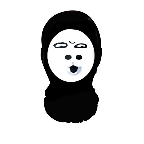 Rolig 3D Balaclava Mask Sömlös Design Parodi Ansiktstryck Mask Fi 005 1pc