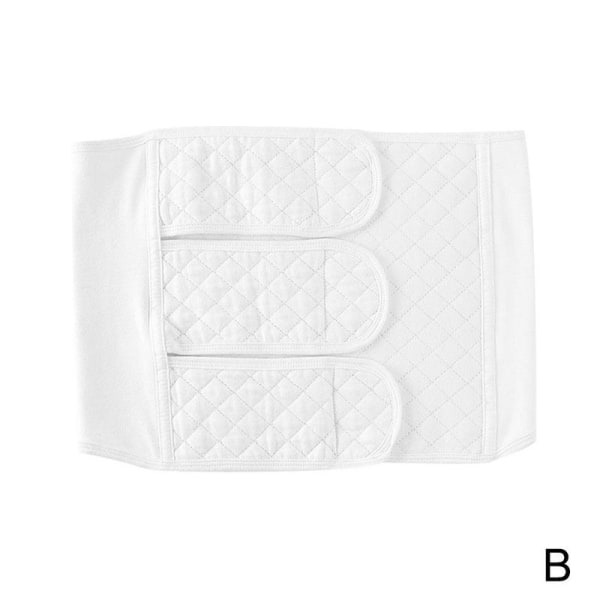 Post C-Section Återhämtning Belly Band Wrap Abdominal Binder Cesarea white L