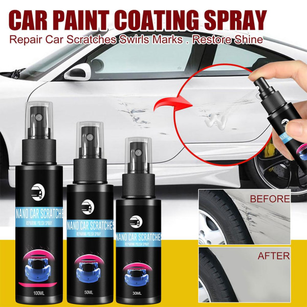 30-100ml bil repor borttagning Spray Nano Auto Reparation Polish Ceram C 1pcs