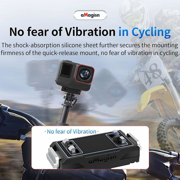 Magnetisk snabbkopplingsplatta i metall för Insta360 Ace Pro/Ace