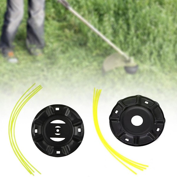 Trimmer Grästrimmerhuvud & 4*Linor Gräsklippare Solid-Stål Wir 25.4mm 1pcs