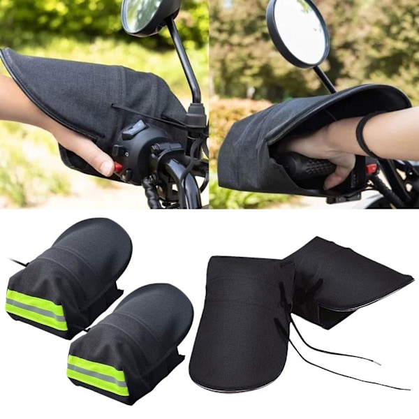 Motorcykelstyrmuffar Sommar Luftig Nylon Vattentät Skydd BLACKA basic model