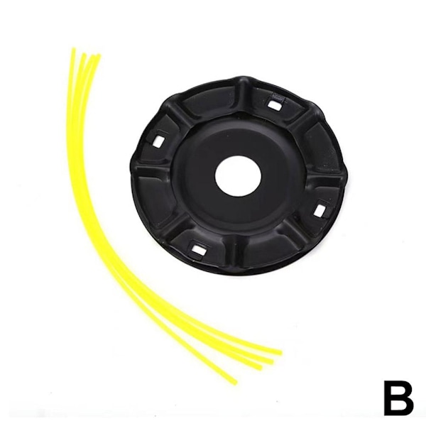 Trimmer Grästrimmerhuvud & 4*Linor Gräsklippare Solid-Stål Wir 25.4mm 1pcs