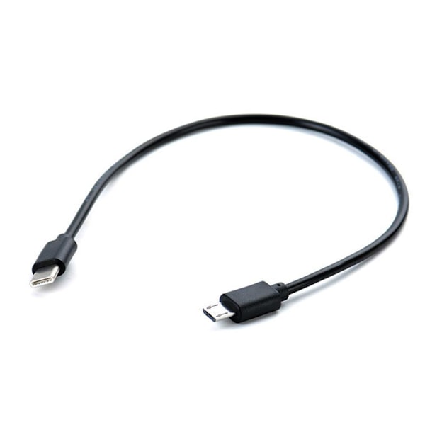 1X USB-C Typ C till Micro USB Hane Synk OTG Laddning Dataöverföring blackB 1m