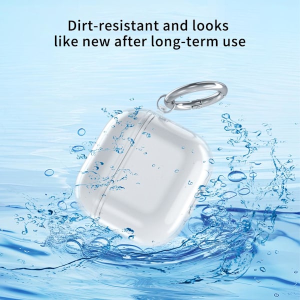 Tkerinse för AirPods 4 Genomskinligt Skyddsfodral, stötsäkert W transparent For Airpods 4
