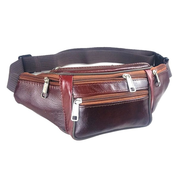 Herr Casual Utomhus Midjeväska Mode Plånbok Ficka Business S7Q3 5 black One-size