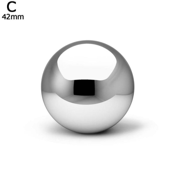 KRONDO Ihålig blickboll i rostfritt stål, reflekterande trädgård Sph silverC One-size 5pcs