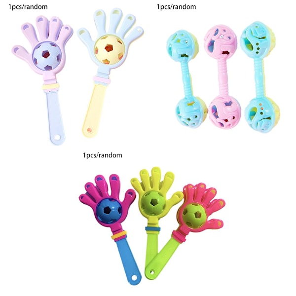 Lättviktig Barns Tidiga Utbildning Upplysning Förälder-barn Double ended rattle small