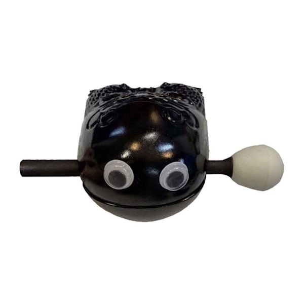 Fiskträtrumma Stressavlastning Prydnadsbön Meditation Trä 2in black one-size